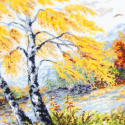 Cross stitch kit  Golden October 36 x 28 cm