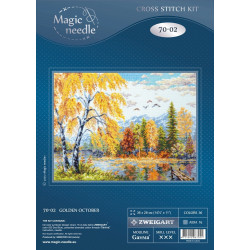 Cross stitch kit  Golden October 36 x 28 cm