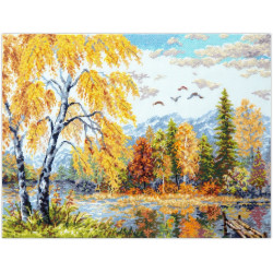 Cross stitch kit  Golden October 36 x 28 cm
