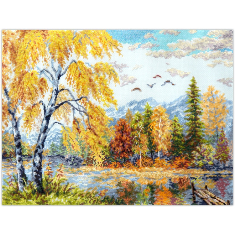 Cross stitch kit  Golden October 36 x 28 cm