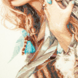 Cross stitch kit  Boho Girl 27 x 43 cm 70-03