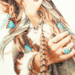 Cross stitch kit  Boho Girl 27 x 43 cm 70-03
