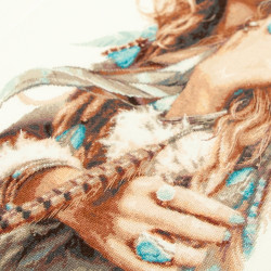 Cross stitch kit  Boho Girl 27 x 43 cm 70-03