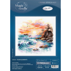 Cross stitch kit  Four Elements 18 x 18 cm 70-07