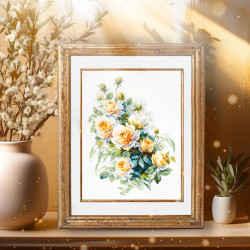 Cross stitch kit  The Queen of Flowers 26 x 35 cm 70-08
