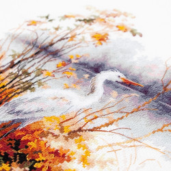 Cross stitch kit  White Heron 26 x 26 cm 70-09