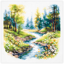 Cross stitch kit  Sounds of Nature 26 x 26 cm 70-12