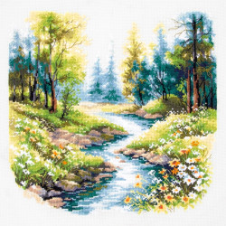 Cross stitch kit  Sounds of Nature 26 x 26 cm 70-12