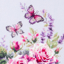 Cross stitch kit  Happy Garden 22 x 26 cm 70-13