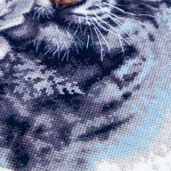 Cross stitch kit  The White Tiger 24 x 26 cm 70-14