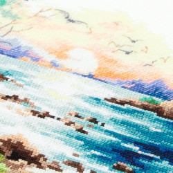 Cross stitch kit  Sea Sunset 18 x 18 cm 70-16