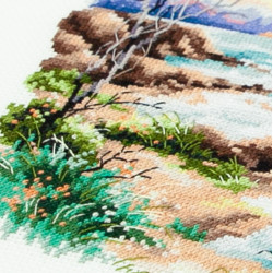 Cross stitch kit  Sea Sunset 18 x 18 cm 70-16