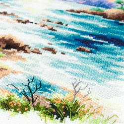 Cross stitch kit  Sea Sunset 18 x 18 cm 70-16