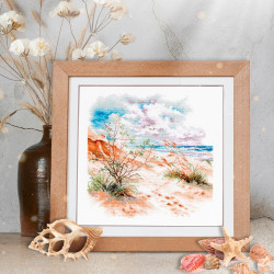 Cross stitch kit  Sea Dunes 26 x 26 cm 70-17