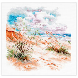 Cross stitch kit  Sea Dunes 26 x 26 cm 70-17