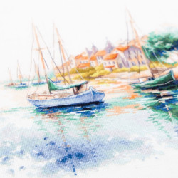 Cross stitch kit  The Quiet Harbor 26 x 26 cm 70-18