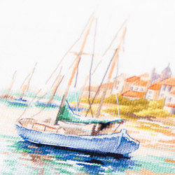 Cross stitch kit  The Quiet Harbor 26 x 26 cm 70-18