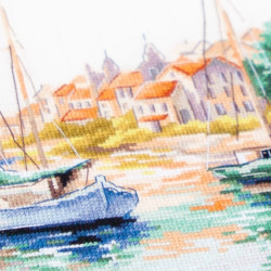 Cross stitch kit  The Quiet Harbor 26 x 26 cm 70-18
