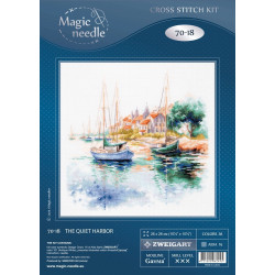 Cross stitch kit  The Quiet Harbor 26 x 26 cm 70-18