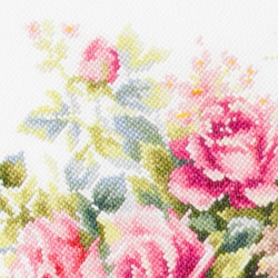 Cross stitch kit  Basket with Roses 40 x 26 cm 70-19