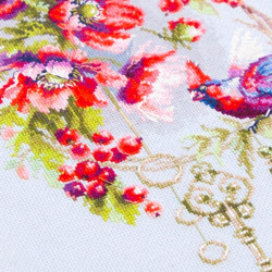 Cross stitch kit  Keys to be Happy 19 x 29 cm 70-20