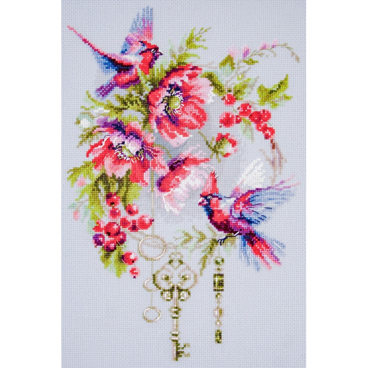 Cross stitch kit  Keys to be Happy 19 x 29 cm 70-20