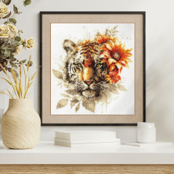Cross stitch kit  Bengal Tiger 31 x 26 cm 70-21