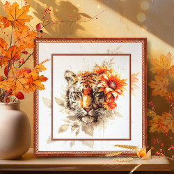 Cross stitch kit  Bengal Tiger 31 x 26 cm 70-21