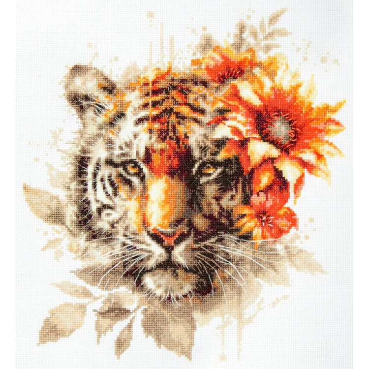 Cross stitch kit  Bengal Tiger 31 x 26 cm 70-21