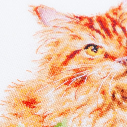 Cross stitch kit  The Ginger Cat 26 x 26 cm 70-22