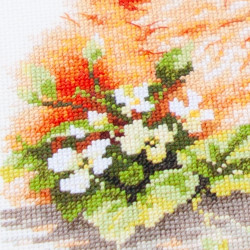 Cross stitch kit  The Ginger Cat 26 x 26 cm 70-22