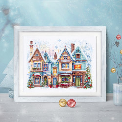 Cross stitch kit  Heartwarming 26 x 20 cm 70-23