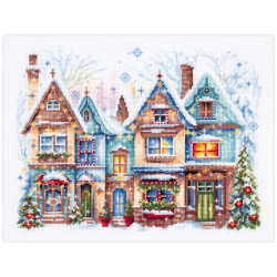 Cross stitch kit  Heartwarming 26 x 20 cm 70-23