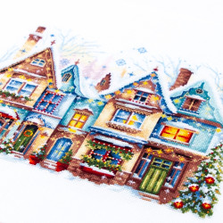 Cross stitch kit  Heartwarming 26 x 20 cm 70-23