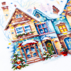 Cross stitch kit  Heartwarming 26 x 20 cm 70-23