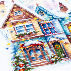 Cross stitch kit  Heartwarming 26 x 20 cm 70-23