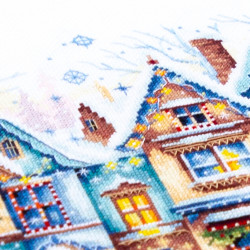 Cross stitch kit  Heartwarming 26 x 20 cm 70-23