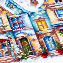 Cross stitch kit  Heartwarming 26 x 20 cm 70-23