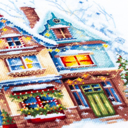 Cross stitch kit  Heartwarming 26 x 20 cm 70-23