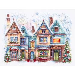 Cross stitch kit  Heartwarming 26 x 20 cm 70-23