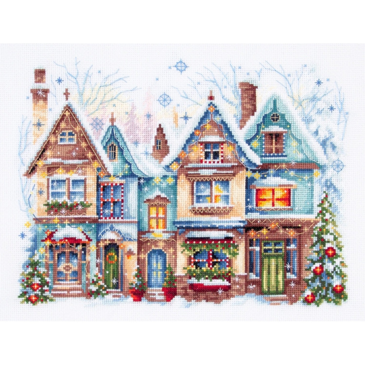 Cross stitch kit  Heartwarming 26 x 20 cm 70-23