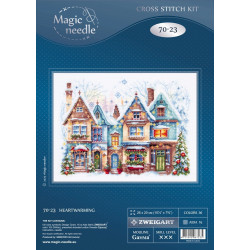 Cross stitch kit  Heartwarming 26 x 20 cm 70-23