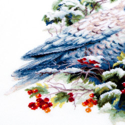Cross stitch kit  Snowy Owl 26 x 26 cm 70-24