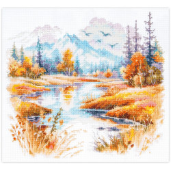 Набор для вышивания крестиком Silence and Coolness 26 x 23 см MN-70-27