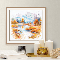 Набор для вышивания крестиком Silence and Coolness 26 x 23 см MN-70-27