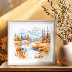 Набор для вышивания крестиком Silence and Coolness 26 x 23 см MN-70-27