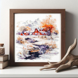 Cross stitch kit  The Breath of November 26 x 29 cm 70-31