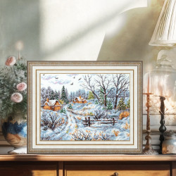 Cross stitch kit  Frosty Day 36 x 28 cm 70-33
