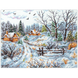 Cross stitch kit  Frosty Day 36 x 28 cm 70-33