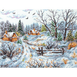 Cross stitch kit  Frosty Day 36 x 28 cm 70-33